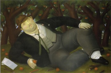 Fernando Botero Painting - El poeta Fernando Botero.